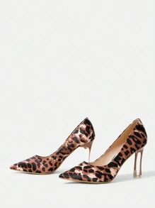 SHEIN Tacones Altos Versátiles De Moda Para Mujer - Marrón - Ver 4