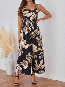 SHEIN LUNE 女士印花無袖連身褲 - 彩色 - 查看 4