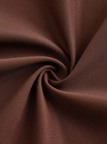 Ladies' Hollow Out Waist Strapless Bodysuit For Shaping - Brown - View 9