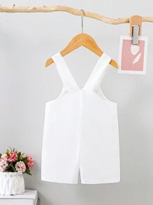 寶寶女孩春夏款刺繡字母可愛日常休閒爬服 - 彩色 - 查看 2