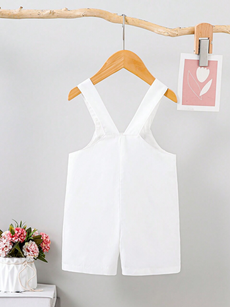 Baby Girl Spring/Summer Embroidered Letter Cute Daily Casual Romper