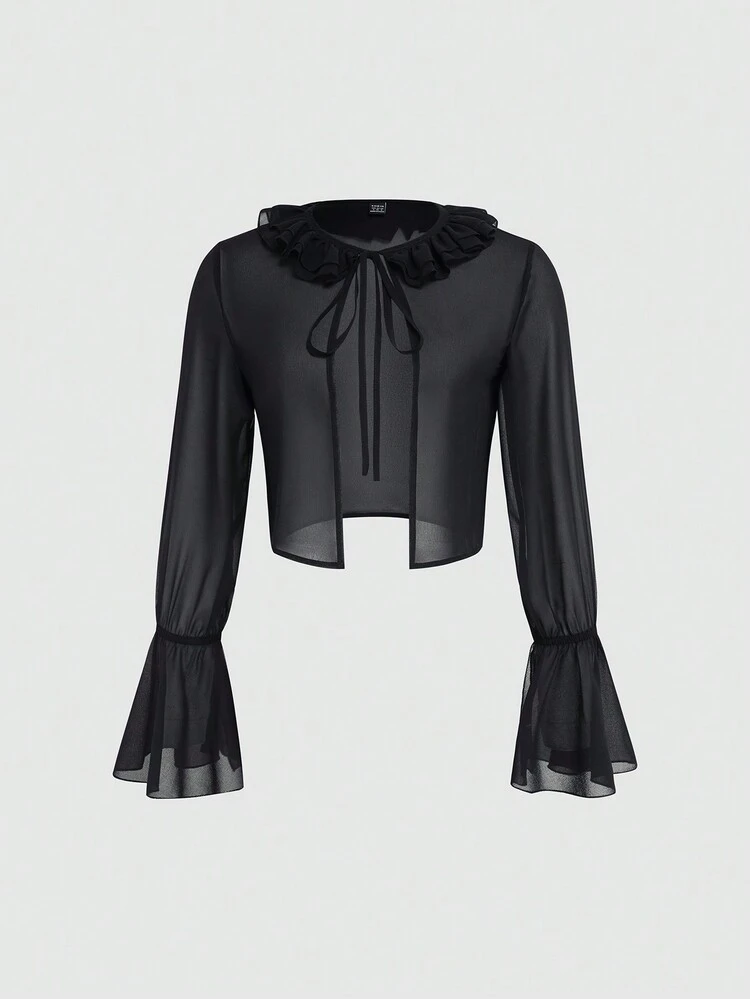 Lightweight Chiffon Sun Protection Blouse