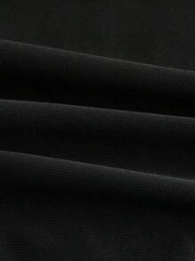 SHAPORA Women's High Waist Tummy Control Shapewear Shorts With Sheer Mesh Panel - Black - View 8