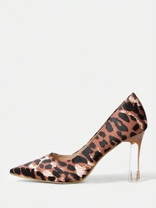 SHEIN Tacones Altos Versátiles De Moda Para Mujer - Marrón - Ver 3