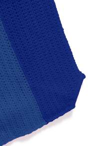 EgrlEra Women's Color Block Sleeveless Knitted Top With Backless Design - Blue - View 4