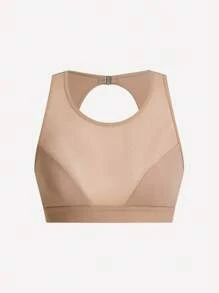 SHEIN Shape 1pc Women's Solid Color Hollow Out Back Shape-Wear Tank Top