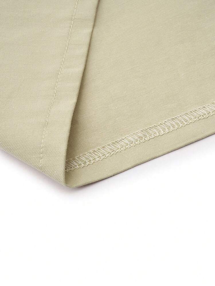 Plus Size Solid Color Shorts With Pockets