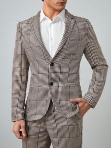 Manfinity VCAY Men's Plaid Blazer - Multicolor - View 1