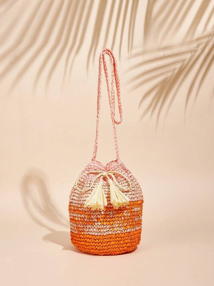 Women'S Fashionable Woven Crossbody Bag