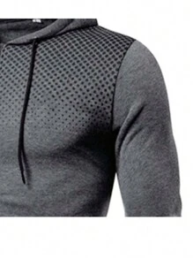 Herren Kapuzenpullover mit Punkten und Reißverschluss, für den Herbst