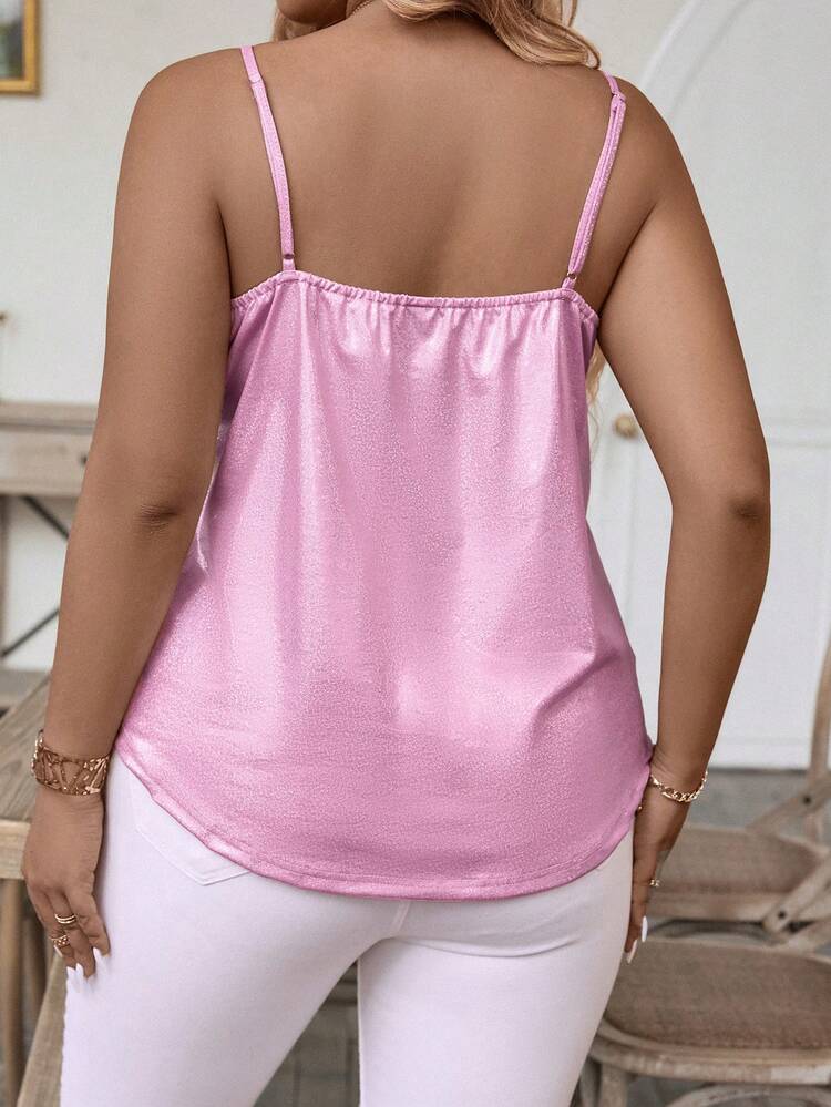 Plus Size Women's Solid Color Camisole Tank Top