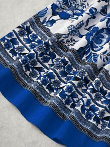 SHEIN Unity 女裝花卉印花百褶裙