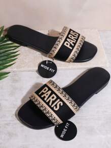 SHUZIA Plus Size Flat Slippers Summer Shoes Spring Shoes Spring Break Easter Mother's Day Present