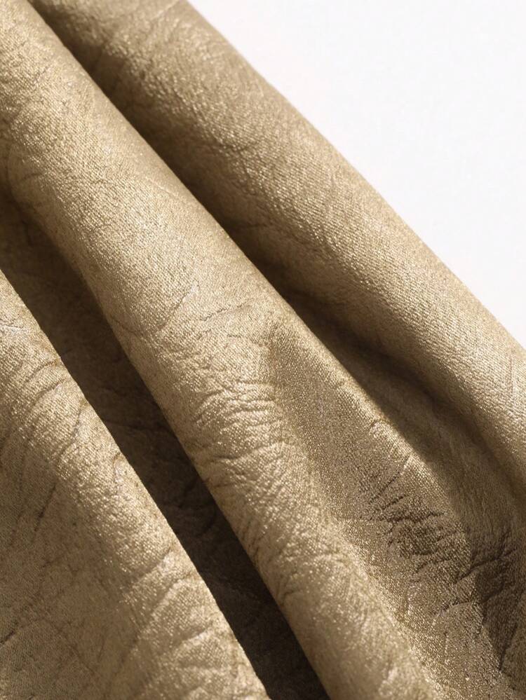 Ladies' Long Glossy A-Line Skirt Prom Skirt,Fall Clothes Winter Women Skirts