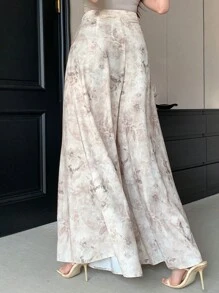 DAZY Women's Floral Print Casual Pants,Teacher Pants Vacation Outfits Women - Multicolor - View 5