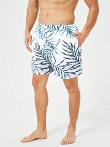 Manfinity Heren Plantaardige Strandshort