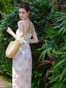 Strappy Cami Dress - Multicolor - View 2