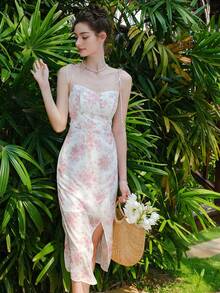 Strappy Cami Dress - Multicolor - View 8