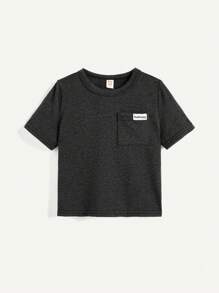 Cozy Pixies 3入組嬰兒男孩裝飾貼麻花紋短袖圓領套裝 - 彩色 - 查看 9