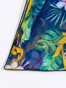 Swim Vcay 复古印花和服式上衣，长袖，充满海滩度假风情 - 彩色 - 查看 8