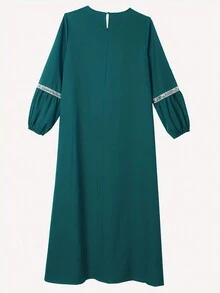 女款長袖長袍連身裙休閒閃光連身裙