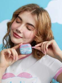 HELLO KITTY AND FRIENDS | SHEIN Blue And Pink Earphone Case - Baby Blue - View 6