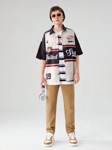 Blugi conici simpli de culoare kaki pentru adolescenți