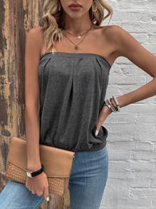 SHEIN LUNE Women's Strapless Top