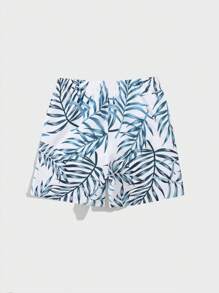 Manfinity Heren Plantaardige Strandshort