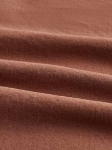 SHAPORA Quý cô Màu thuần Không tay Váy bodycon - Rỉ Nâu - Xem 8