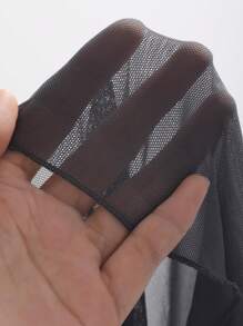 FRIFUL 女士透明网眼T恤，返校服装 - 深灰色 - 查看 9