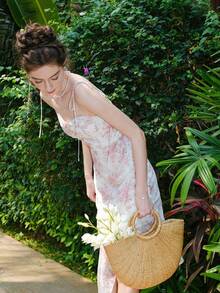 Strappy Cami Dress - Multicolor - View 5