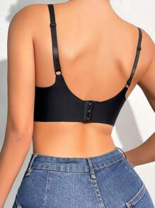 Women's Wireless Underwear Bra - Black - View 2