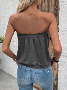 SHEIN LUNE Women's Strapless Top
