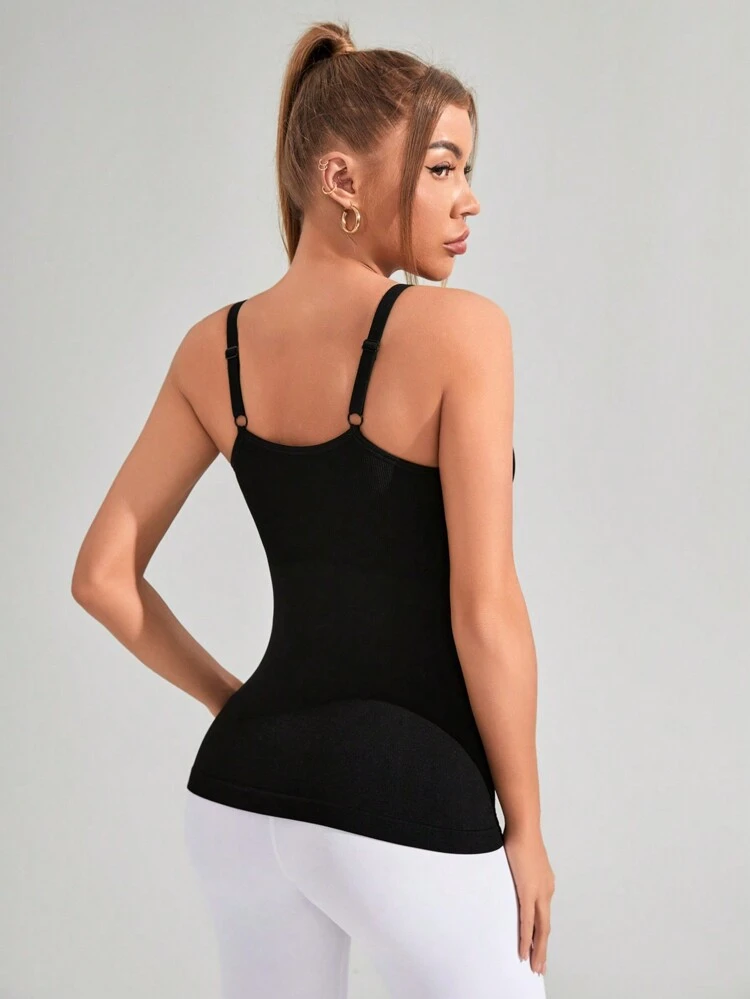 Pregnancy Seamless Yoga Workout Adjustable Strap Camisole Tank Top For Maternity