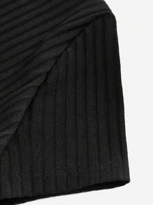 SHEIN Maternity Wrap Neck Short Sleeve Dress