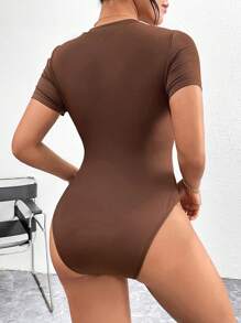 SHEIN Essnce 3入組彩色女士短袖連身衣 - 彩色 - 查看 12