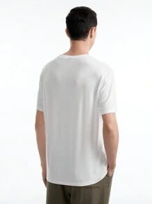 Manfinity VCAY 男款針織圓領短袖t恤 - 彩色 - 查看 2