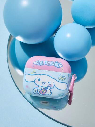 HELLO KITTY AND FRIENDS | SHEIN Blue And Pink Earphone Case