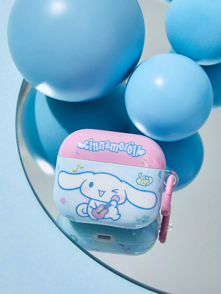 HELLO KITTY AND FRIENDS | SHEIN Blue And Pink Earphone Case - Baby Blue - View 1