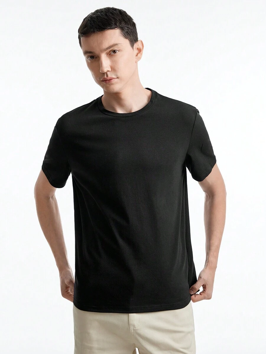 Manfinity VCAY 男款針織圓領短袖t恤 - 彩色 - 查看 1