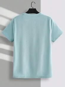 Manfinity VCAY Men's Emoticon Printed T-Shirt And Shorts Set - Green - View 5