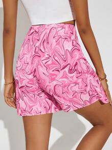 GENKIRA Tie-Dye Printed Casual Shorts - Multicolor - View 2