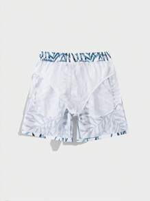 Manfinity Heren Plantaardige Strandshort