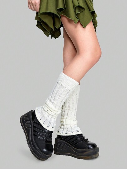 Kawaii 1 Paar Japanischer Stil Mädchen Over-the-Knee-Beinstulpen