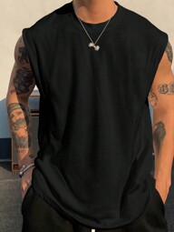 Manfinity LEGND Camiseta de tirantes anchos de unicolor para hombre