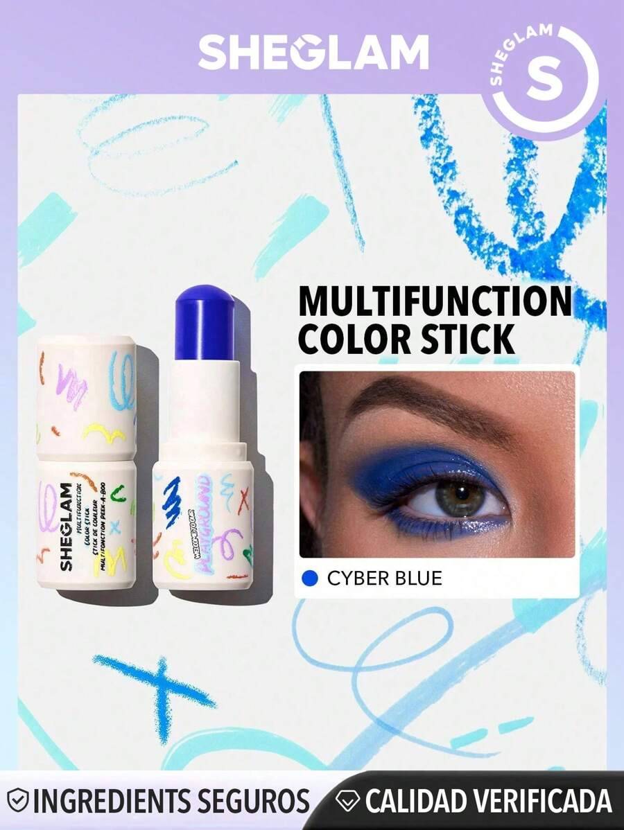 SHEGLAM Welcome To Our Playground Barra de color multifunción-Cyber Blue - Cyber Blue - Ver 1