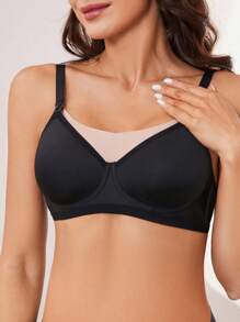 Moonlight&Mama 孕婦無鋼圈哺乳胸罩 - 黑色 - 查看 5