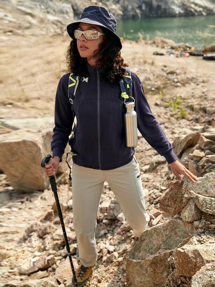 Women's Zipper Front Long Sleeve Outdoor Jacket