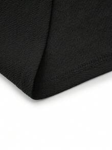 DreamSkyne Plus Size Women's Solid Color Half-Length Umbrella Skirt Flare Skirtblack Skirt Womenblack Skirt - Black - View 4